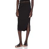 The Drop Women's Vera Slim Side-Slit Midi Sweater Skirt