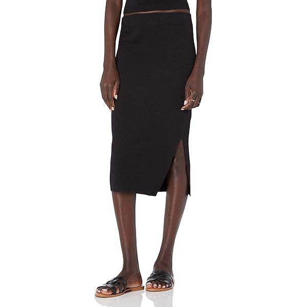 Commando Women's Butter Luxe Maxi Column Skirt, Black at Amazon