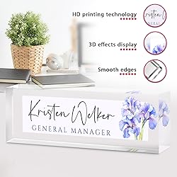 Custom Office Name Plate for Desk - Desk Name Plate