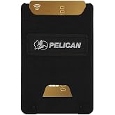 Pelican Aegis AirTag Wallet/Card Holder with RFID Blocking - Black | Water-Resistant 500D Cordura Fabric Wallet w/AirTag Holder - Holds up to 7 Cards and Cash - Slim Design for Front Pocket Fit