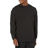 Amazon Essentials Men's Long-Sleeve Oversized-Fit Organic Cotton T-Shirt, Breathable Midweight