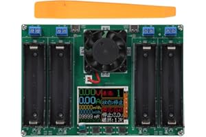 4-Channel Lithium Battery Capacity Internal Resistance Tester, DC Two-Wire for Method Measuring Module with Digital Display, 