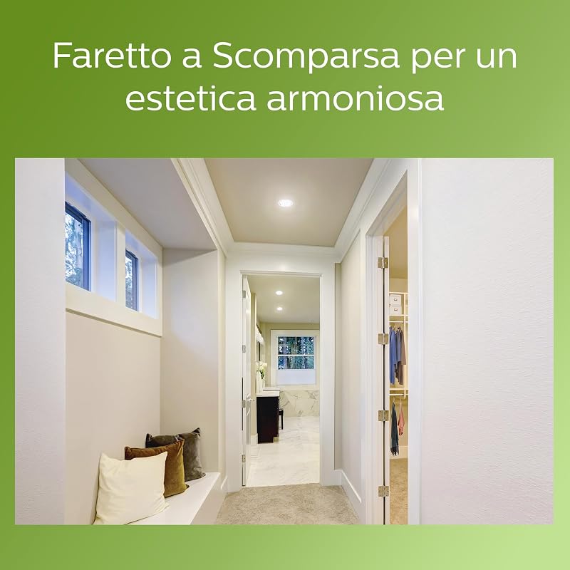 LED Faretto da Incasso Rotondo, Diamond Cut Ultra Efficient, Luce Naturale, 6,5W, Bianco