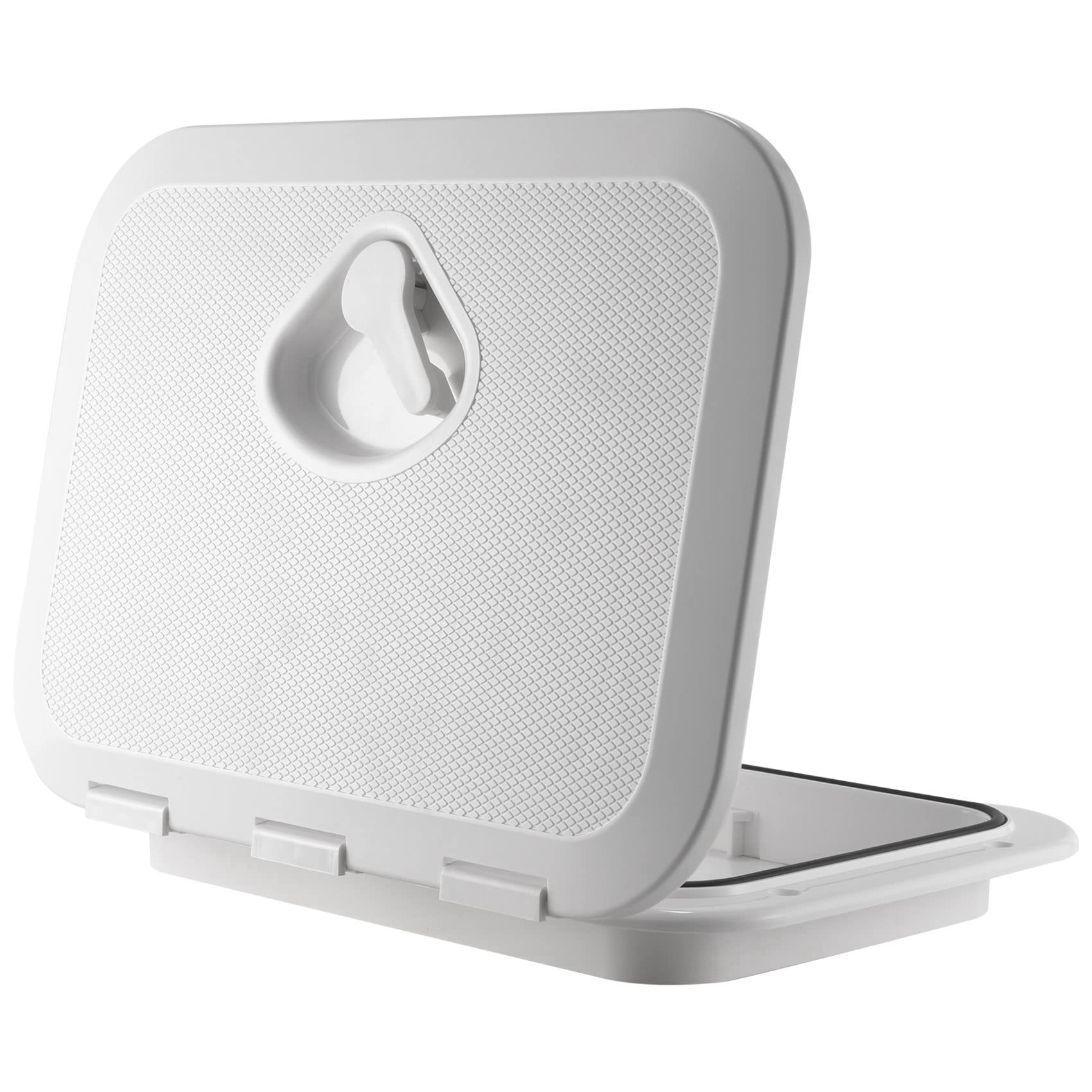 Xnuiasqe 270 x 375Mm Plastic Anti Aging Ultraviolet White Deck Marine Hatch Deck Access Hatch Boat Hatches Inspection Yacht Cover RV