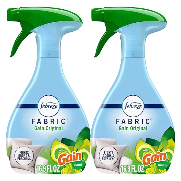 FEBREZE ODOR-FIGHTING FABRIC REFRESHER WITH GAIN, ORIGINAL, 16.9 FL OZ, PACK OF 2