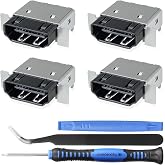 4 Pack HDMI Port Replacement for Xbox Series X Console, Display Socket Jack Connector Repair for XSX Console, M1087810-Original OEM Quality