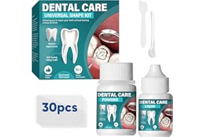 HSKLOCK Tooth Repair Kit, Temporary Tooth Replacement Kit for Crowns & Bridges Filling