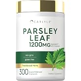 Carlyle Parsley Leaf Supplement | 300 Capsules | Petroselinum Crispum Extract | Non-GMO &amp; Gluten Free