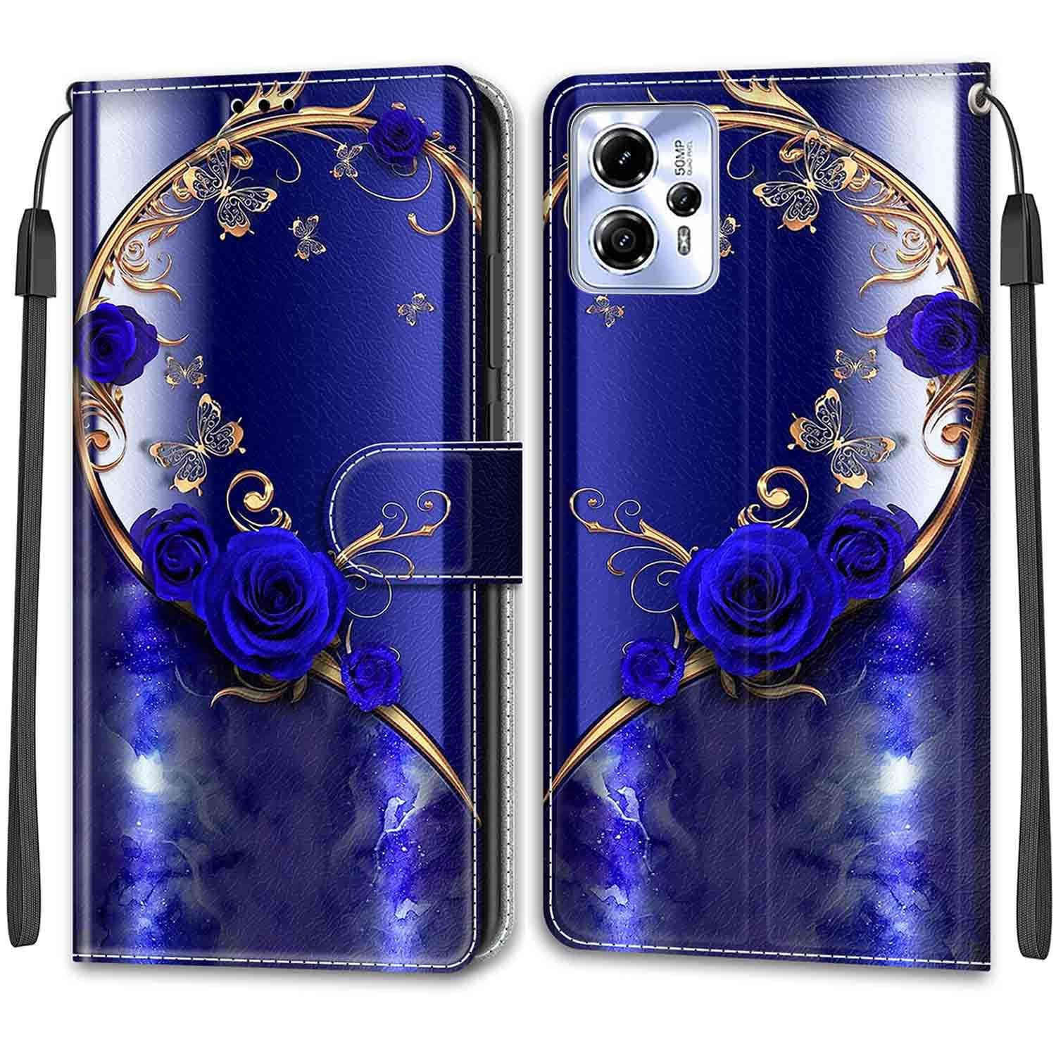 Phone Case for Motorola Moto G13 / G23 / G53, Magnetic Closure Cover Case Wallet Leather Flip Case with Card Slots Kickstand Case for Motorola Moto G13 / G23 / G53