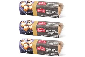 Rougie Mousse Royale of Duck Foie Gras – 4.9 oz (140g), Delicate Parfait Terrine, Ready-to-Serve Gourmet Appetizer, Product of Canada - Pack of 3