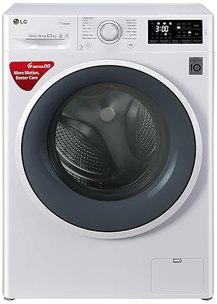 LG 6.5 kg Inverter Fully-Automatic Front Loading Washing Machine (FHT1265SNW.ABWPEIL, Blue and White)