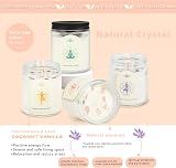 Yinuo Candle Natural Soy Wax Gift Set 4 Glass Jars 45-50H Coconut Lemon Lilac view 2