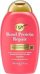 OGX Repair & Protect Bond Protein Repair Shampoo, Lightweight Hair Wash Cleanses & Targets Damaged Hair for Effective Bond Re