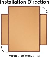 OWLKELA Walnut Color Board 60x40cm Bulletin Corkboard Frame Walnut Oak view 4