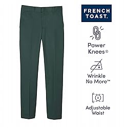 French Toast Boys' Relaxed Fit Twill Pant with