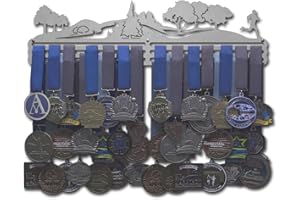 Allied Medal Hangers - Trailscape - Male or Female Runner - Multiple Variations Offered - Sports Awards Holder Display Hanger Rack