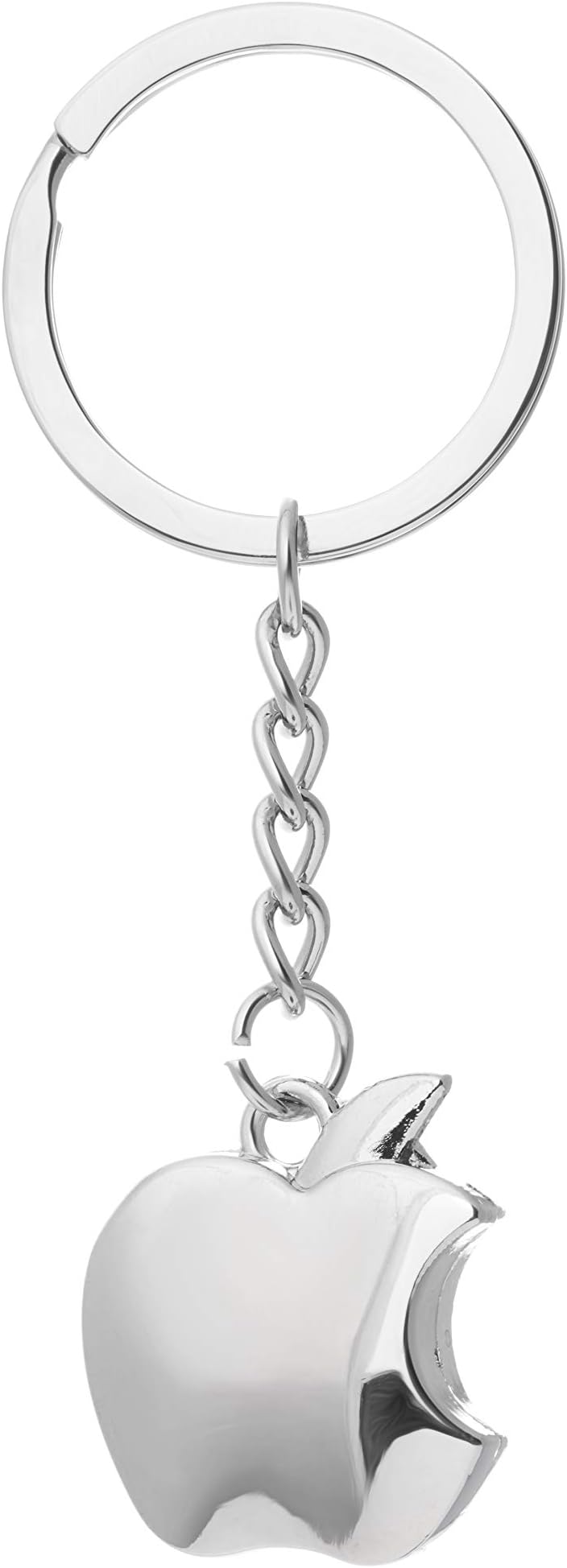 Apple Logo Silver Keychain Apple
