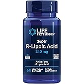 Life Extension Super R-Lipoic Acid – Healthy Aging, oxidative Stress Defense – with 240 mg of Active R-Form of R-Lipoic Acid – Gluten-Free – Non-GMO – Vegetarian – 60 Capsules