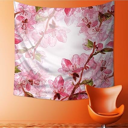 Amazon Com Muyindo Tapestry Wall Hanging Delicate Japanese