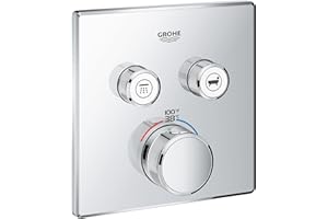 Grohe 29141000 Grohtherm SmartControl Thermostatic Trim, Starlight Chrome