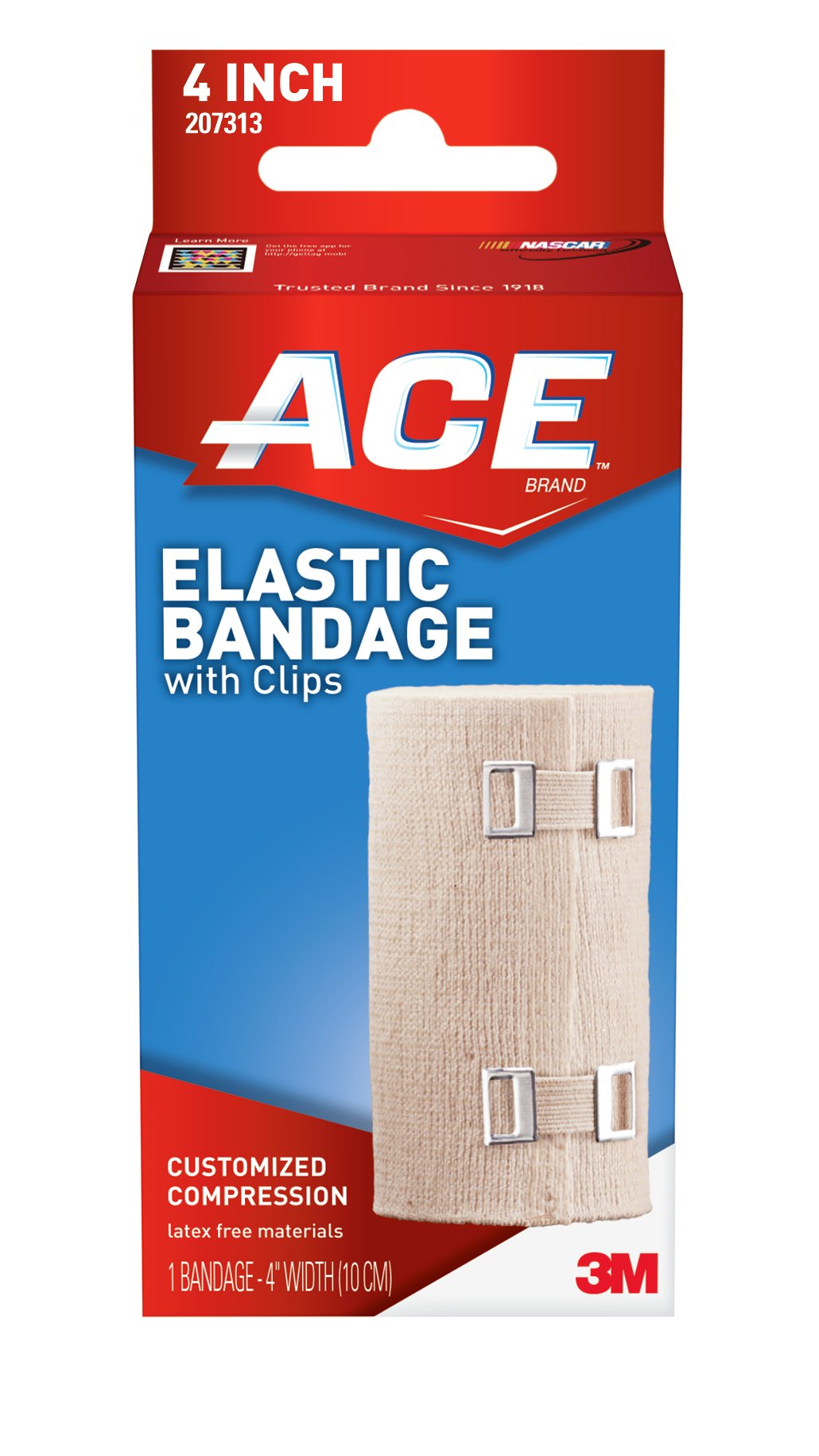 ACE Elastic Bandage with Clips, 3 Inches (Pack of 2