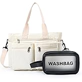 Corduroy Tote Bag for Women, Crossbody Bags, Mutil Pockets Handbag Tote Bag for Travel, Work