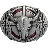 Ynlonghornb Western Belt Buckles for Men Women Cowboy Belt Buckle Vintage Rodeo Cowgirl Costume Accessory for Birthdays Gifts