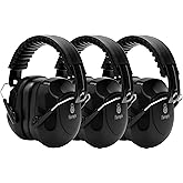 Floriogra 3 Pack Noise Reduction Ear Protection, Hearing Protection Ear muffs SNR 34dB Noise Cancelling Headphones for Adults Kids Autism, Sound Proof Earmuffs for Mowing/Construction/Work