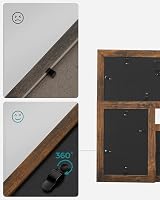 SONGMICS Picture Frame Collage 4x 4x6 Photos 10x15 cm RPF025X01 Vintage Brown view 6