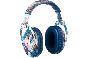 PROTEAR Kids Noise Cancelling Headphones,25dB NRR Hearing Protection,Noise Reduction,Sound Proof for Kids,Toddler Earmuffs for Concert,Airplane,Autism,Monster Jam,Travel,School(Blue-Dinosaur)
