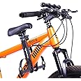 SHIAOBYC Kids Bike Seat with Handlebar Attachment Detachable Front Mounted Child Bicycle Seats with Foot Pedals for Children 2~5 Years Compatible with All Adult Mountain Bikes