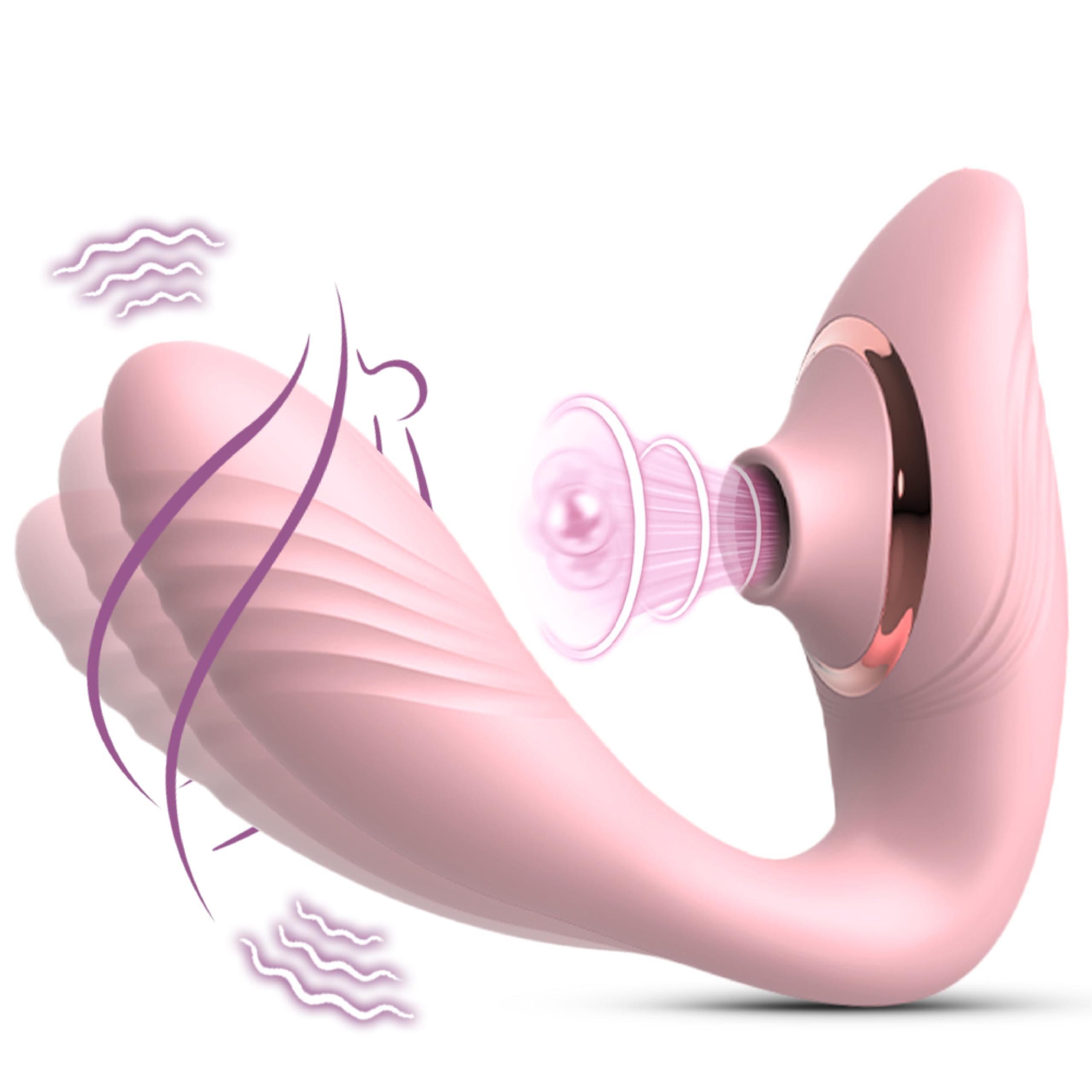Photo 1 of 2025 Thrusting & Sucking Vibrator for Women – 3-in-1 G Spot Dildo Sex Toy with Licking & Deep Suction, 10 Vibration & Thrusting Modes, Clitoral Stimulator, Waterproof Adult Toy for Female & Couples