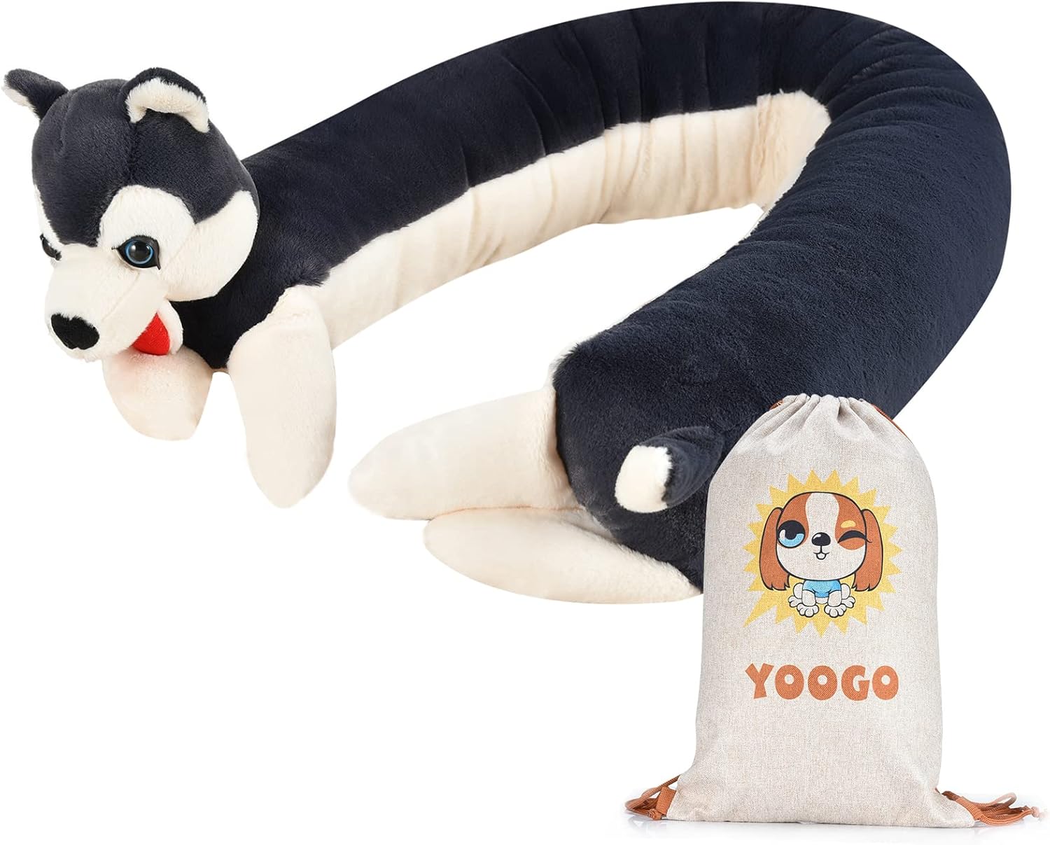 Draft Stoppers - YOOGO Door Draft Stopper - Heavy Duty Under Door Noise Cold Air Light Blocker, Soundproof Insulation Draft Stoppers for Bottom of Door, Machine Washable Dog Door Draft Guard with Bag