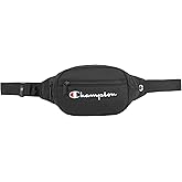 Champion unisex adult Waist Pack, Black/White Logo, One Size US