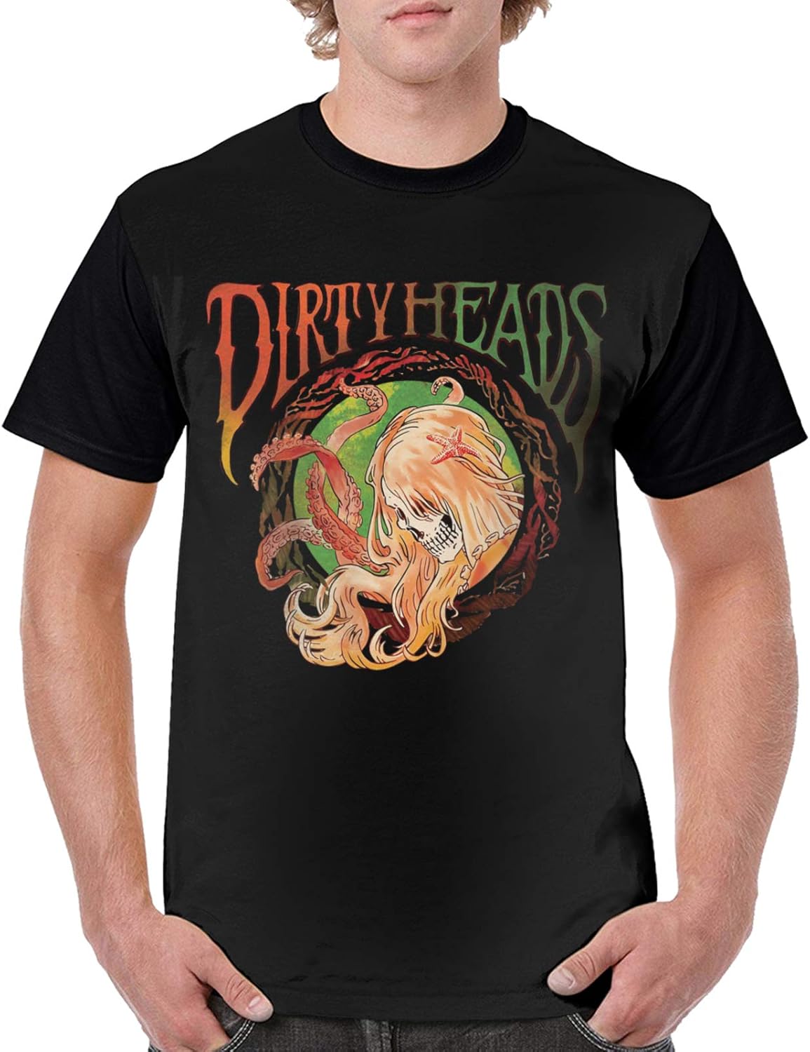 Dirty Heads TShirt Men's Summer Classic Print Round Neck
