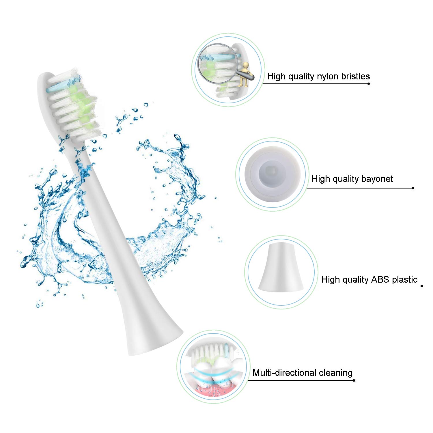 Toothbrush Heads,Replacement Brush Heads For Philips (4 pack)