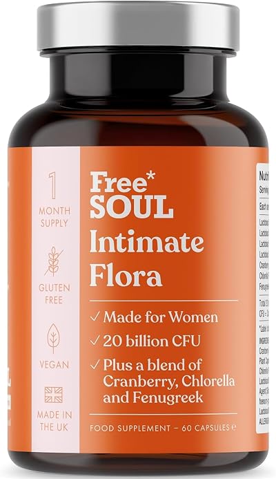 Free Soul Intimate Flora Bio Cultures 20B CFU + Cranberry 60 Caps