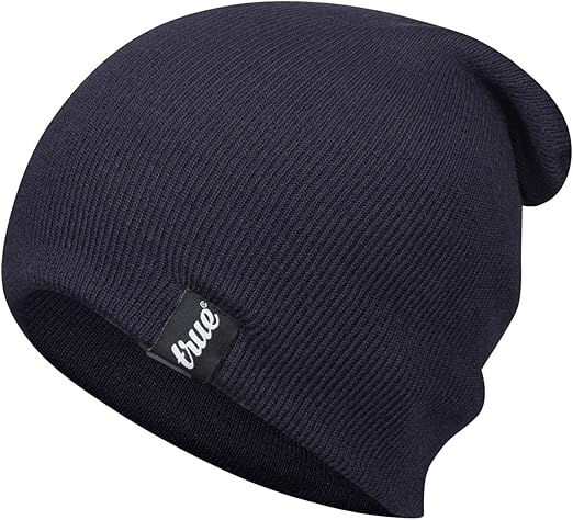 mens blue beanie hat