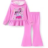 Disney Marvel Outfits for Girls Long Sleeve Hoodie Pants Sets Fall Winter | Officially Licensed丨Cute Character Graphics丨Legging &amp; Flare Styles丨Soft &amp; Cozy Options丨Comfy Fit丨Elastic Waist丨Gift-Ready