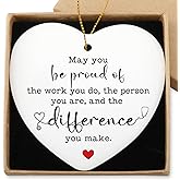 Nurse Appreciation Gifts Hanging Ornament Nurses Week Nurses Day Gift for Nurse Practitioner LPN RN Nursing Graduation Retirement Birthday Gifts Christmas Tree Ceramic Heart Keepsake