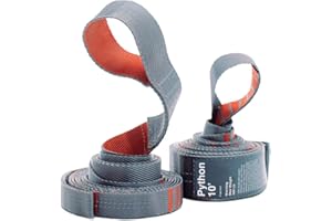 KAMMOK: Python 10' Tree Friendly Hammock Straps | Woven, No-Stretch, Knotless, Durable (Lightweight & Compact: Perfect for Hiking, Camping, Backpacking), Set of 2 w/Stuff Sack