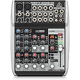 Behringer Xenyx QX1002USB Premium 10-Input 2-Bus Mixer with USB/Audio Interface,Black