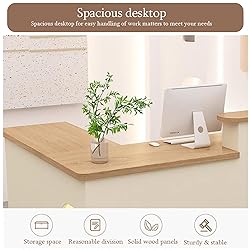 SUZEPER Modern Reception Desk Counter