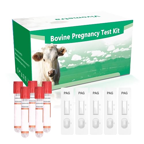 Bovine Pregnancy Test Kit - Includes 5 Tests, Rapid Results in 5-20 ...