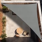 IOAOI Sun Shade Sail 3m x 4m x 5m Grey Right Angle Waterproof UV Block view 6