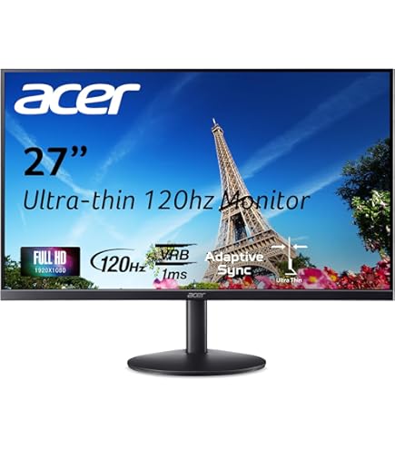 Amazon.com: Acer 27in Widescreen LED Monitor Full HD 60Hz 4ms