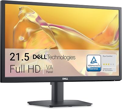 Dell SE2225H 21.5 inch Full HD 1080p VA Monitor 75Hz HDMI VGA 3 Year