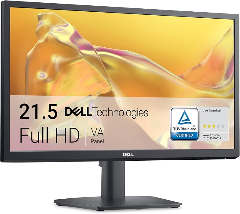 Dell SE2225H 21.5 inch Full HD 1080p VA Monitor 75Hz HDMI VGA 3 Year