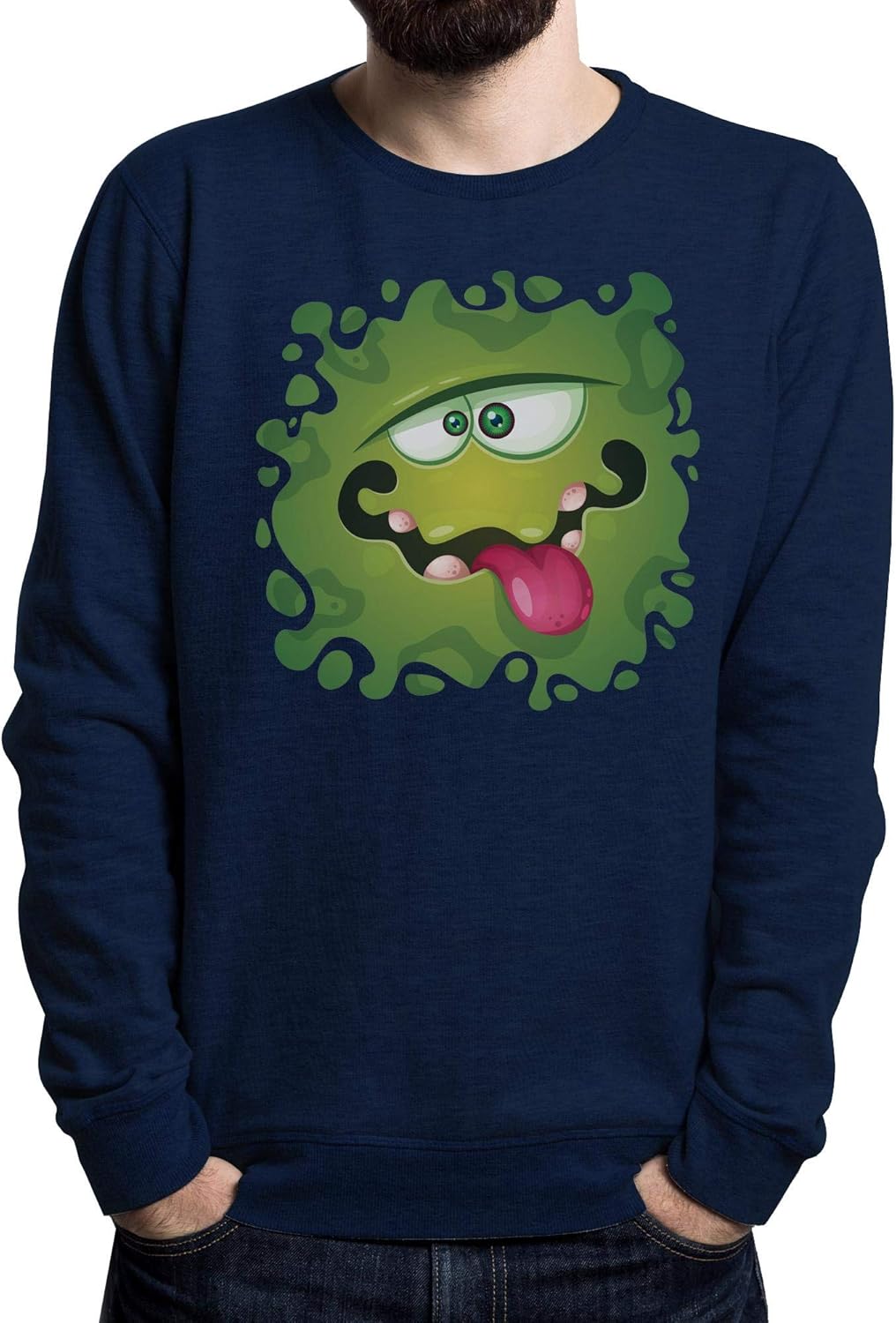 Lilij Funny Monster Monster Horror Nice Monster Men Sweater Black