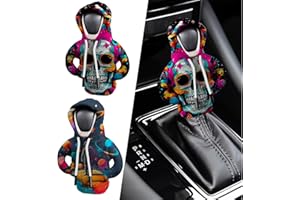 XWQWD Car Gear Hoodie Cover Funny Gear Shift Knob Cover Cool Stuff 2PCS Sweater Hoodie Car Accessories Cute Car Interior Accessories Stick Shift Cover -F